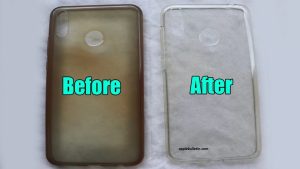 How to clean apple silicone case that has turned yellow
