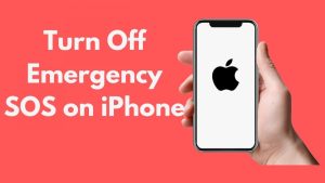 turn off sos in iPhone